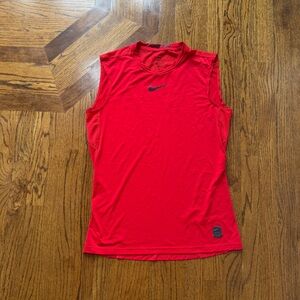 Nike Pro Bright Red Athletic Shirt